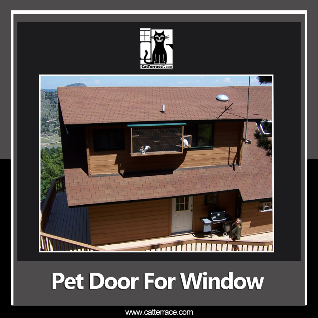 adjustable pet door for windows Cat Terrace